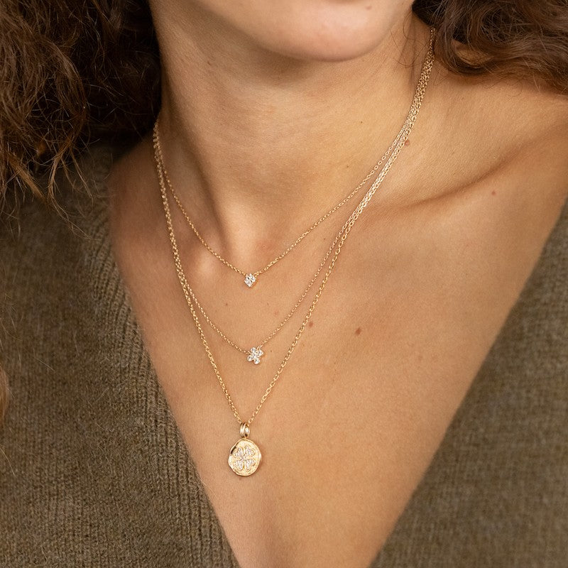 Collier plaque or selene