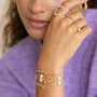 Bracelet plaque or felicie