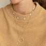 Collier plaque or felicie