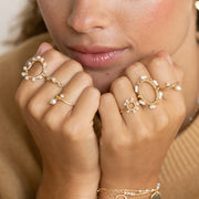 Bague plaque or minna