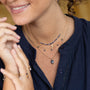 Collier plaque or pascale crepuscule