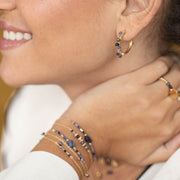 Boucles oreilles plaque or marina grand modele crepuscule