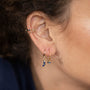 Boucle oreille plaque or suzanne crepuscule unite