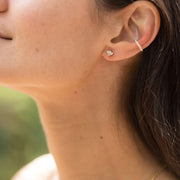 Boucle oreille plaque or stella unite