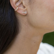 Boucles oreilles plaque or sally