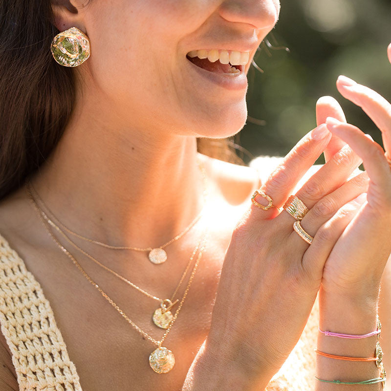 Boucles oreilles plaque or annalou