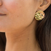 Boucles oreilles plaque or annalou