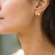 Boucles oreilles plaque or valentina petit modele