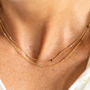 Collier plaque or lorraine tourmaline