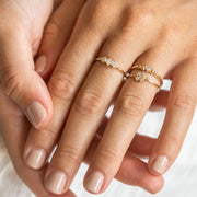 Bague plaque or arrakis