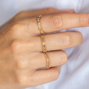 Bague plaque or charles