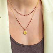 Collier Capucine - Prune - Personnalisable