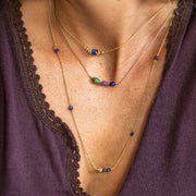 Collier plaque or alexandre