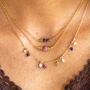 Collier plaque or stephanie