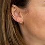 Boucles oreilles plaque or francois
