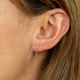 Boucles oreilles plaque or angus