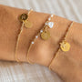 Bracelet plaque or personnalisable baptiste