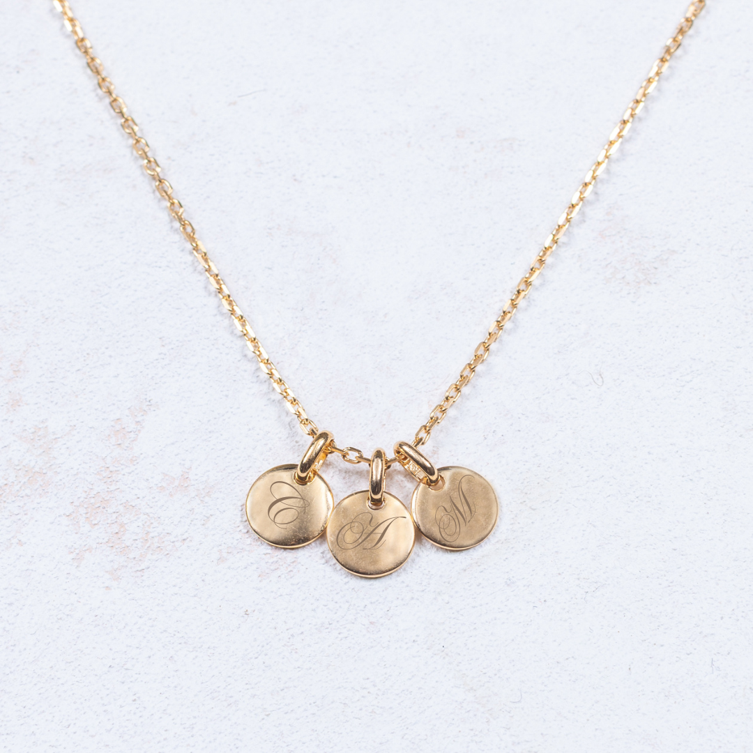 Collier Albane - Personnalisable - 3 médailles