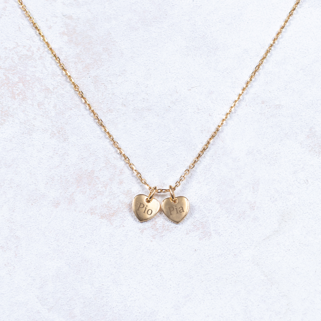 Collier Appoline - Personnalisable - 2 médailles