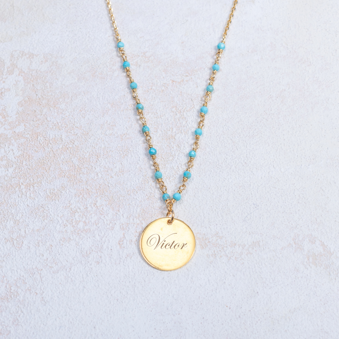 Collana Capucine - Turchese - Personalizzabile