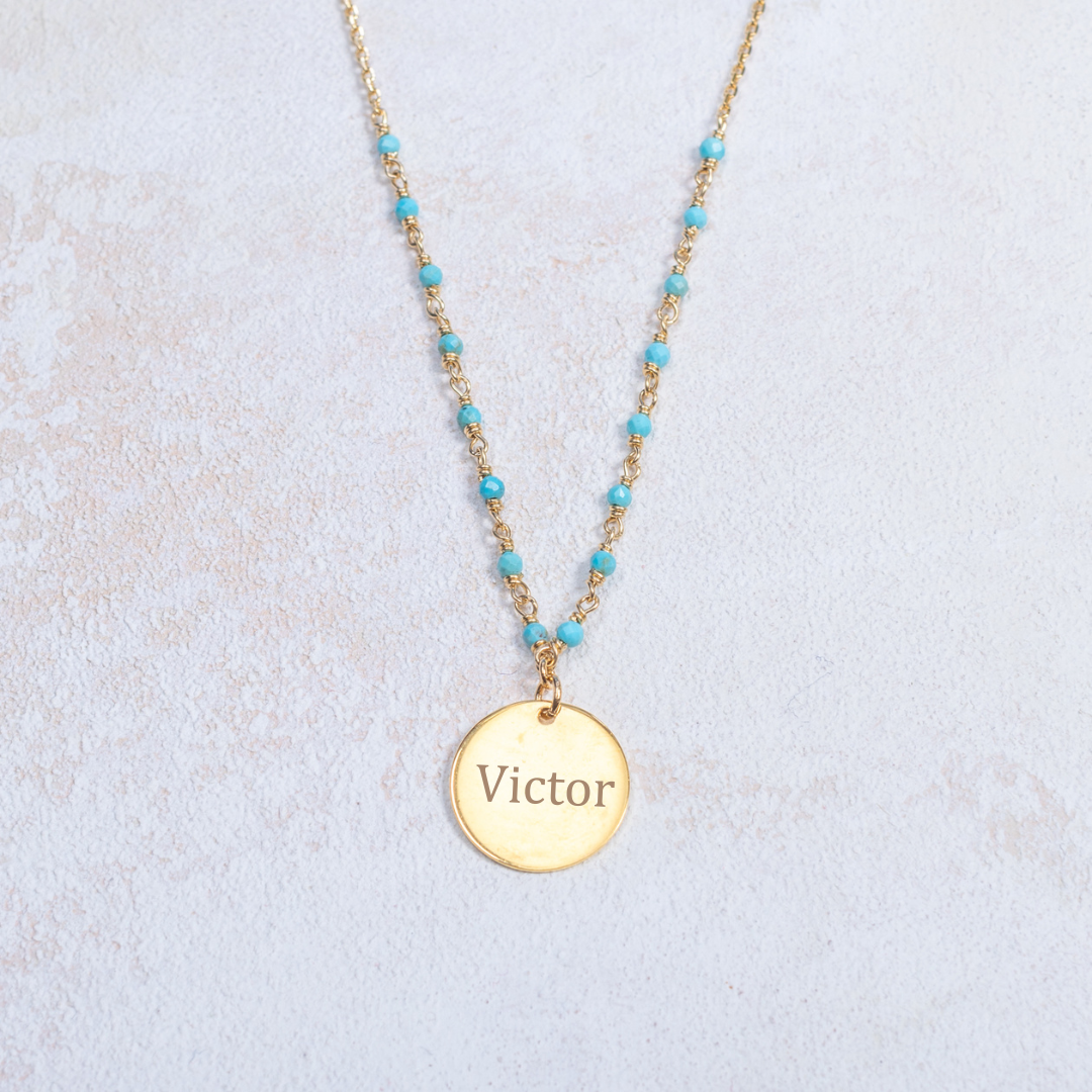 Collana Capucine - Turchese - Personalizzabile