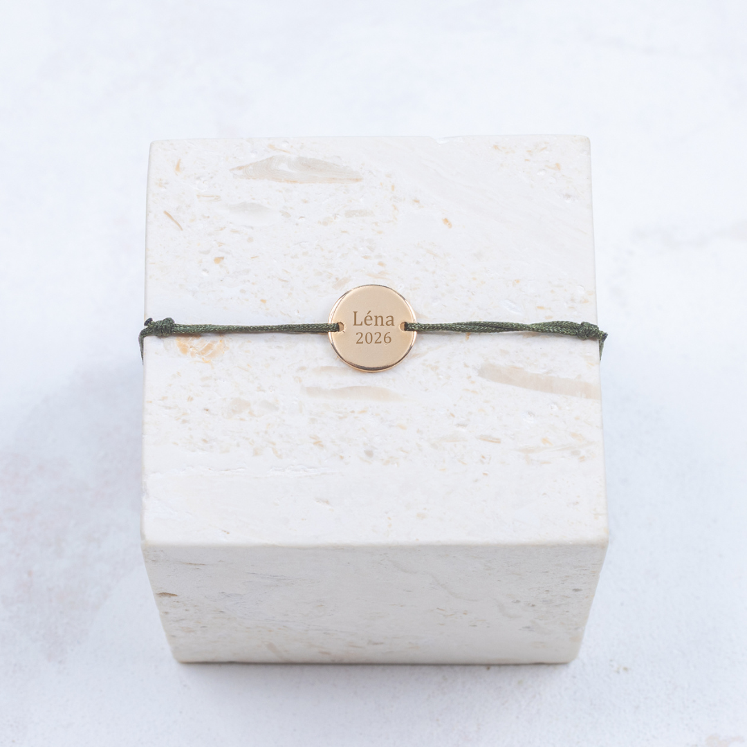 Armband Margaux – Personalisierbar – Khaki