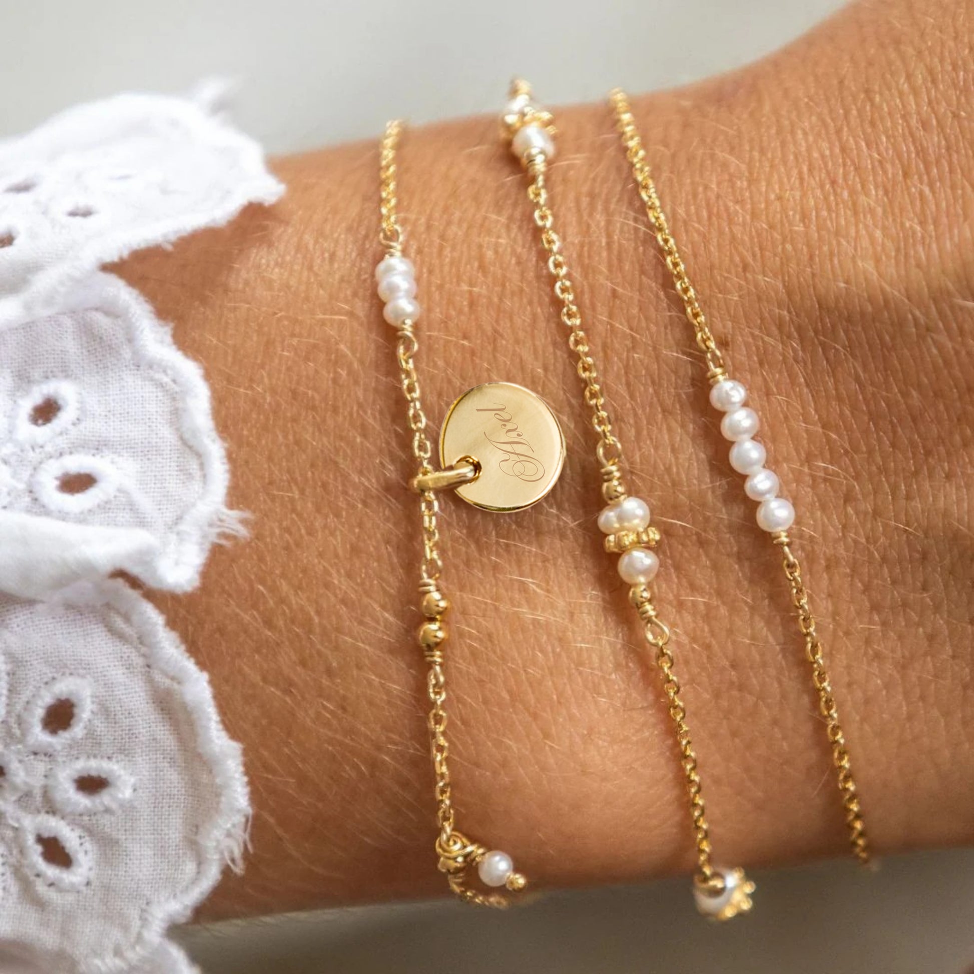 Bracciale Samuel - Bianco - Personalizzabile