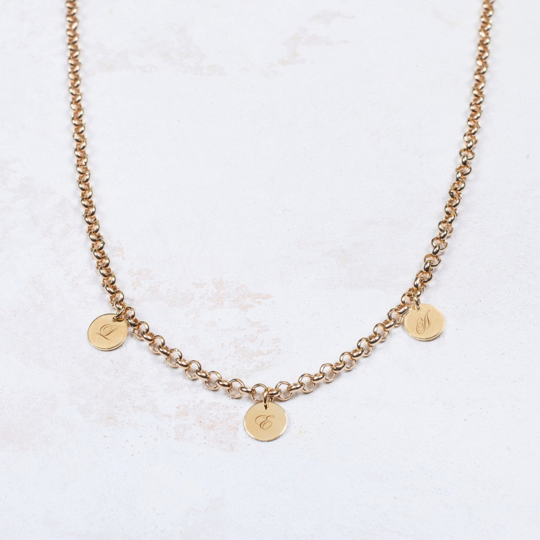 Collana Paul - 3 medaglie - Personalizzabile