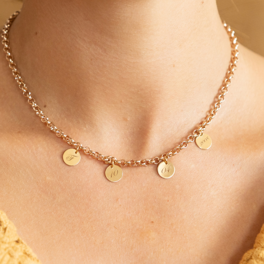 Collier Paul - 4 médailles - Personnalisable
