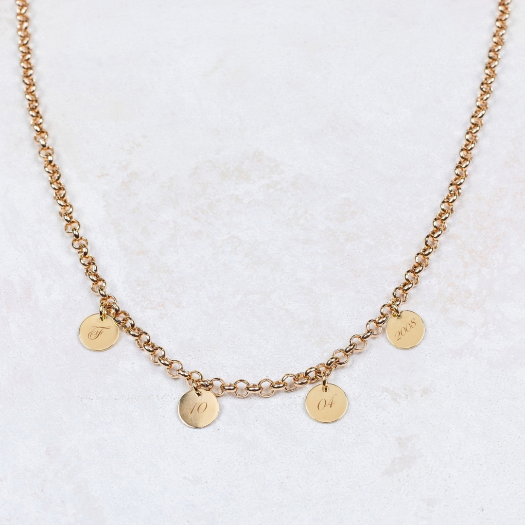 Ketting Paul - 4 medailles - Personaliseerbaar