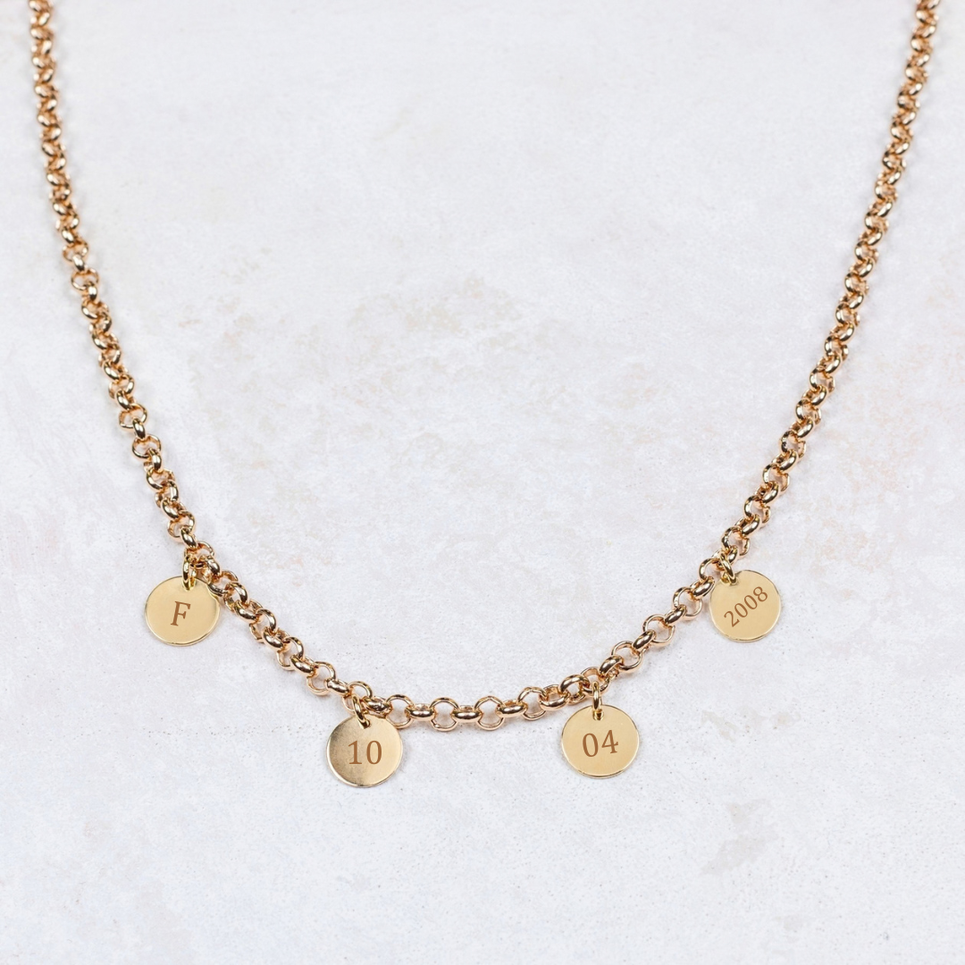 Ketting Paul - 4 medailles - Personaliseerbaar
