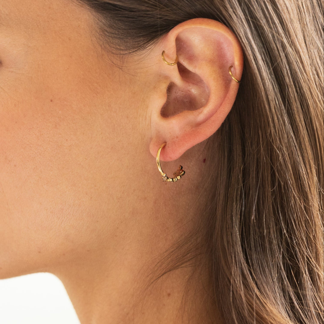 Boucles d'oreilles Elyna - Créoles