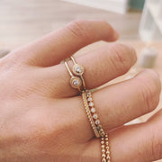 bague fine clothilde sertie d'oxyde de zirconium