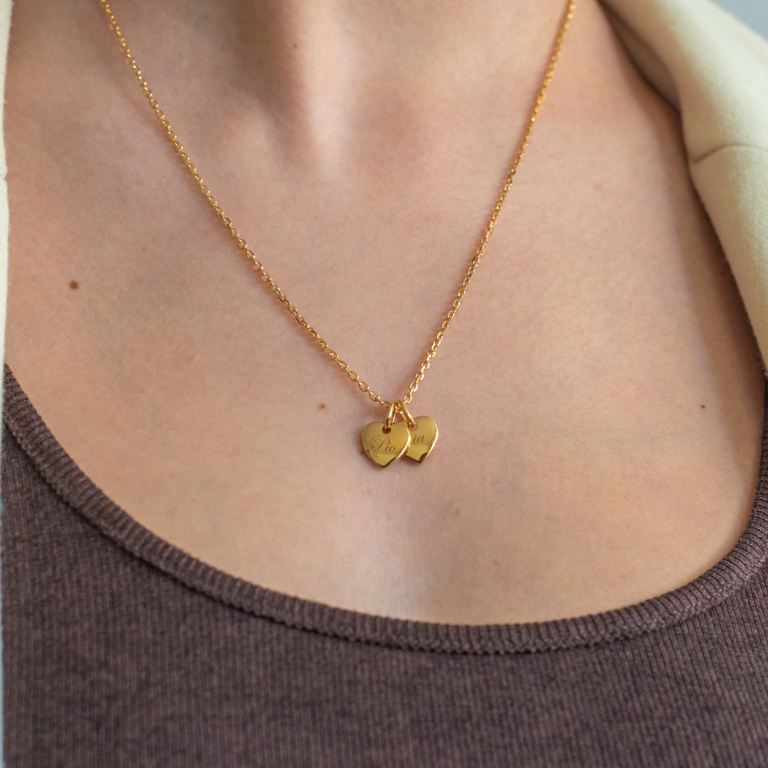 Collier Appoline - Personnalisable - 2 médailles