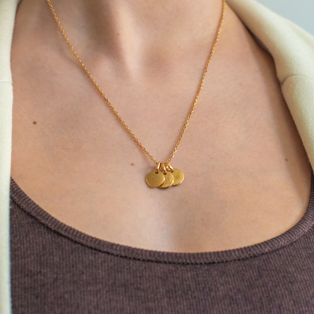 Collier Albane - Personnalisable - 3 médailles