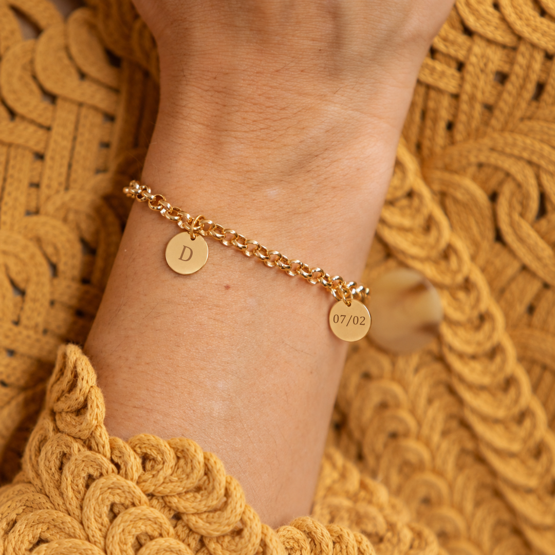 Bracciale Paul - 2 medaglie - Personalizzabile
