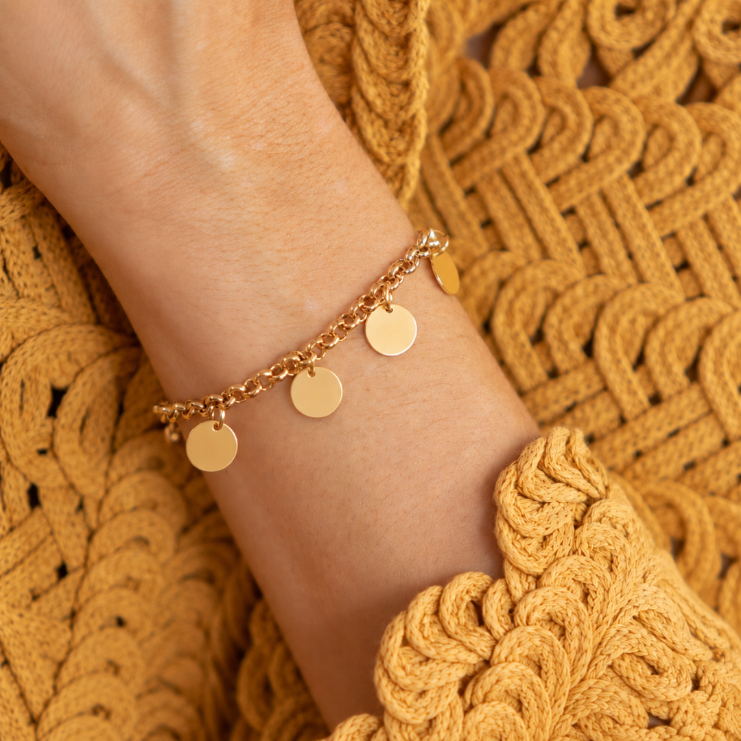 Armband Paul - 4 Medaillen - Personalisierbar