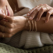 jonc joséphine irisé plaqué or