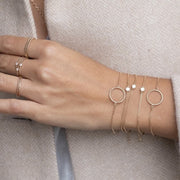 bracelet constant zircon plaqué or