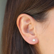 boucles bianca puces rondes plaquées or