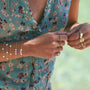 bracelet alice croix nacrées plaqué or