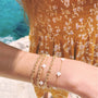 bracelet alice croix nacrées plaqué or