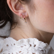 Boucle oreille plaque or constant unite