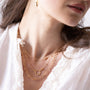 Collier plaque or estelle