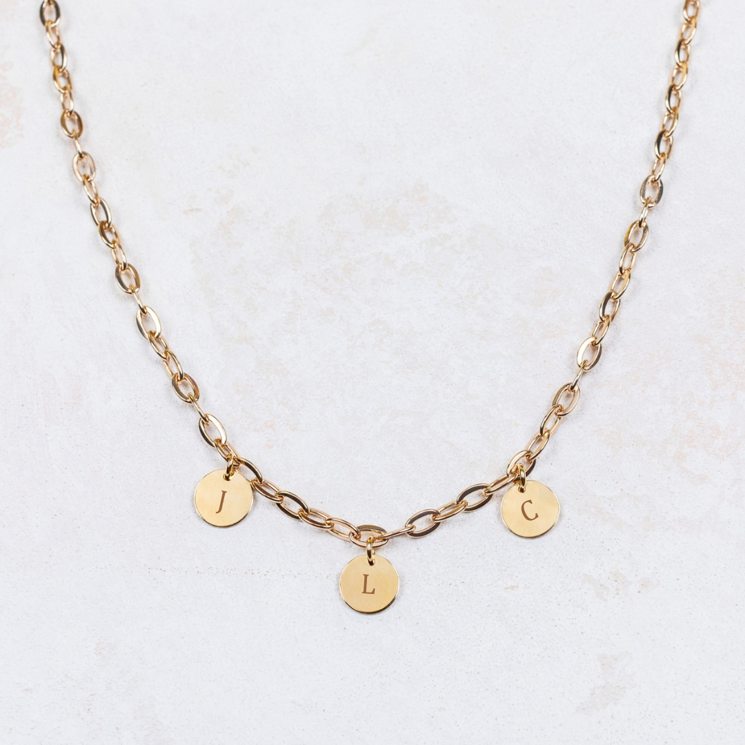 Collana Côme - 3 medaglie - Personalizzabile