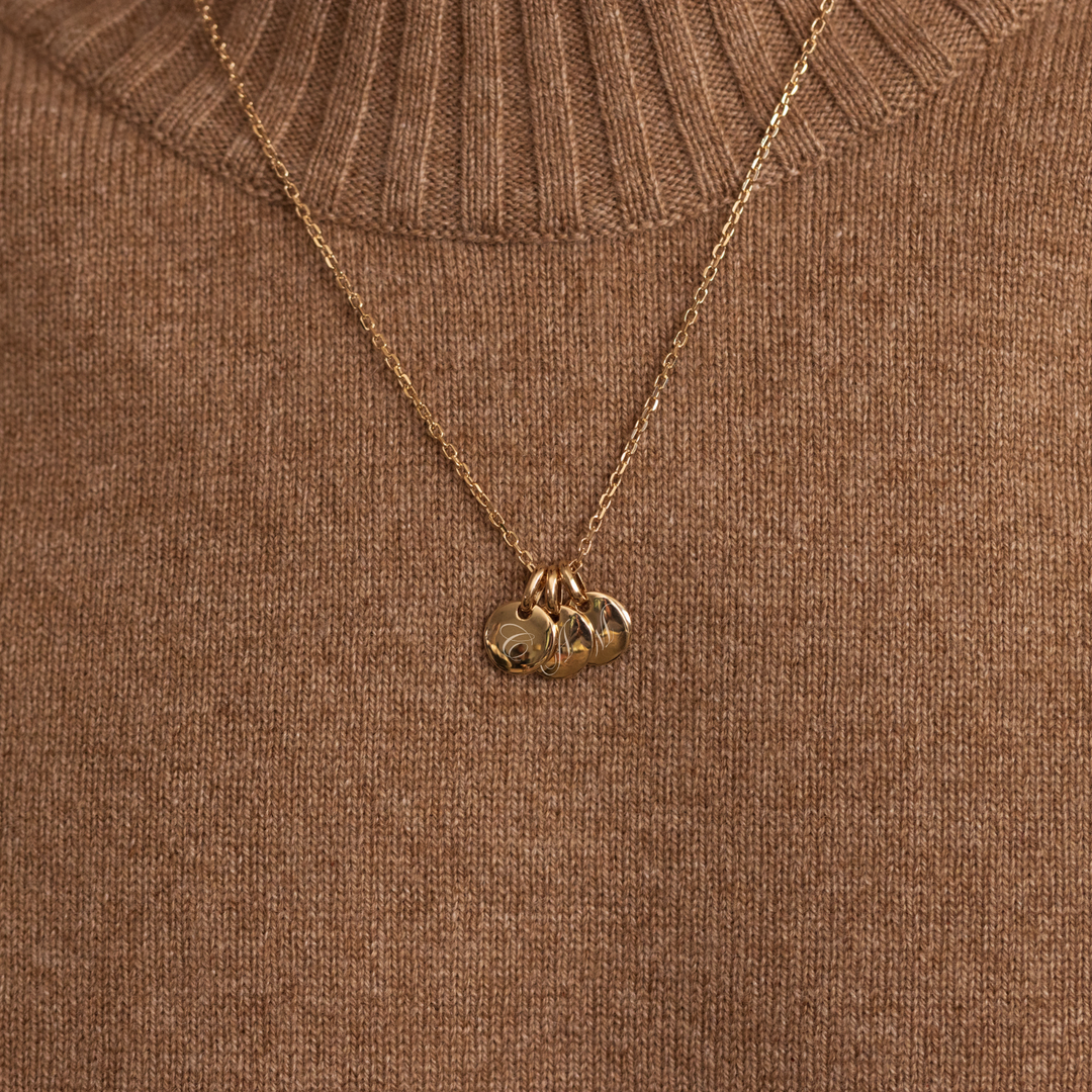 Collier Albane - Personnalisable - 3 médailles