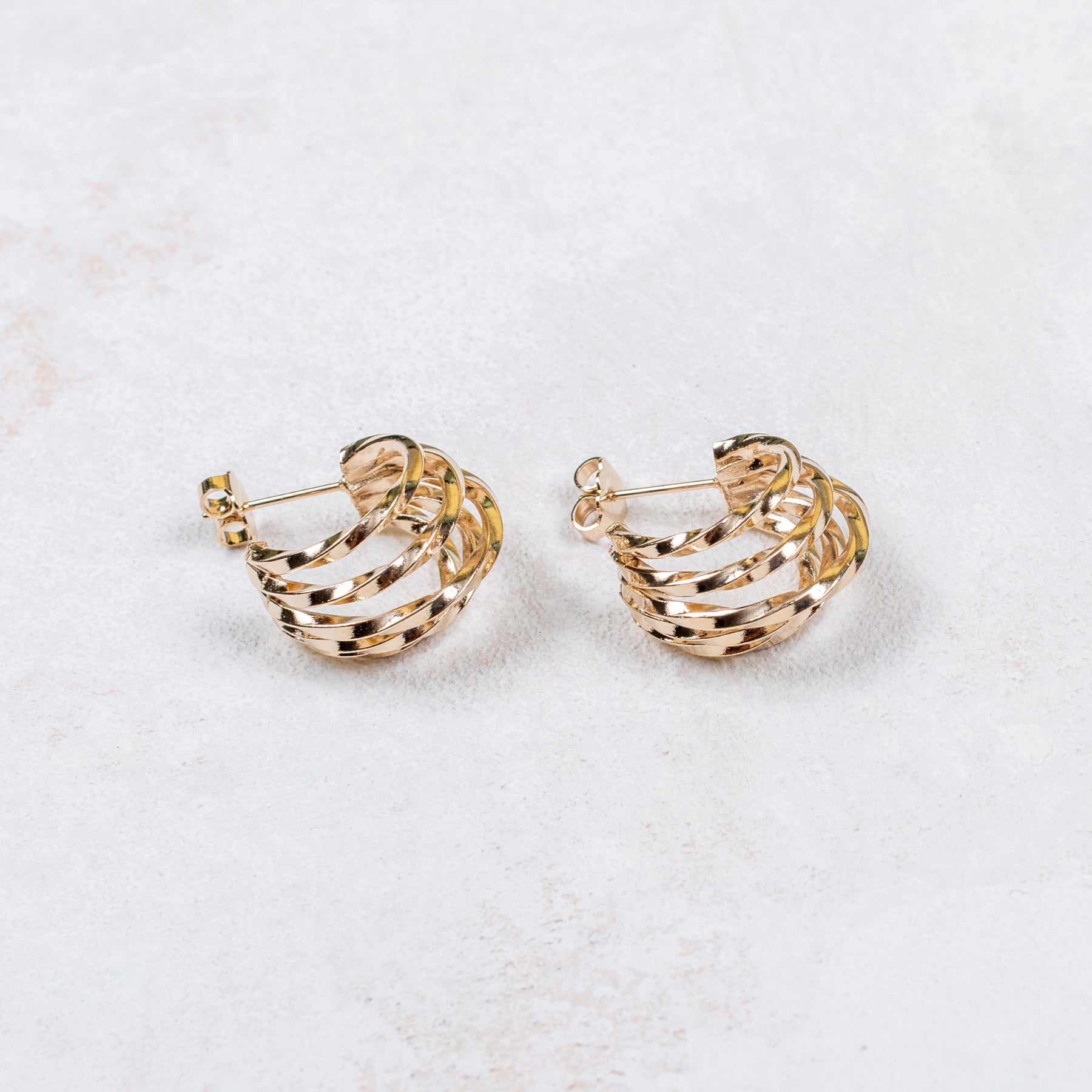 Boucles d'oreilles Arsène - Torsadées
