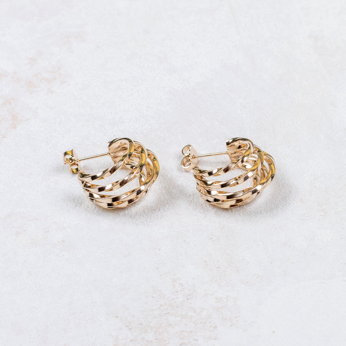 Boucles d'oreilles Arsène - Torsadées