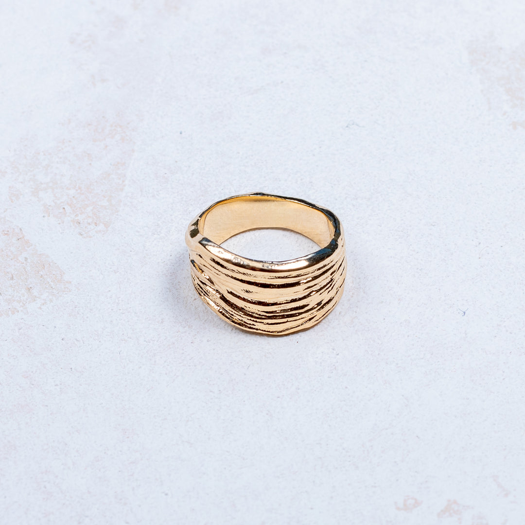 Bague plaque or armance