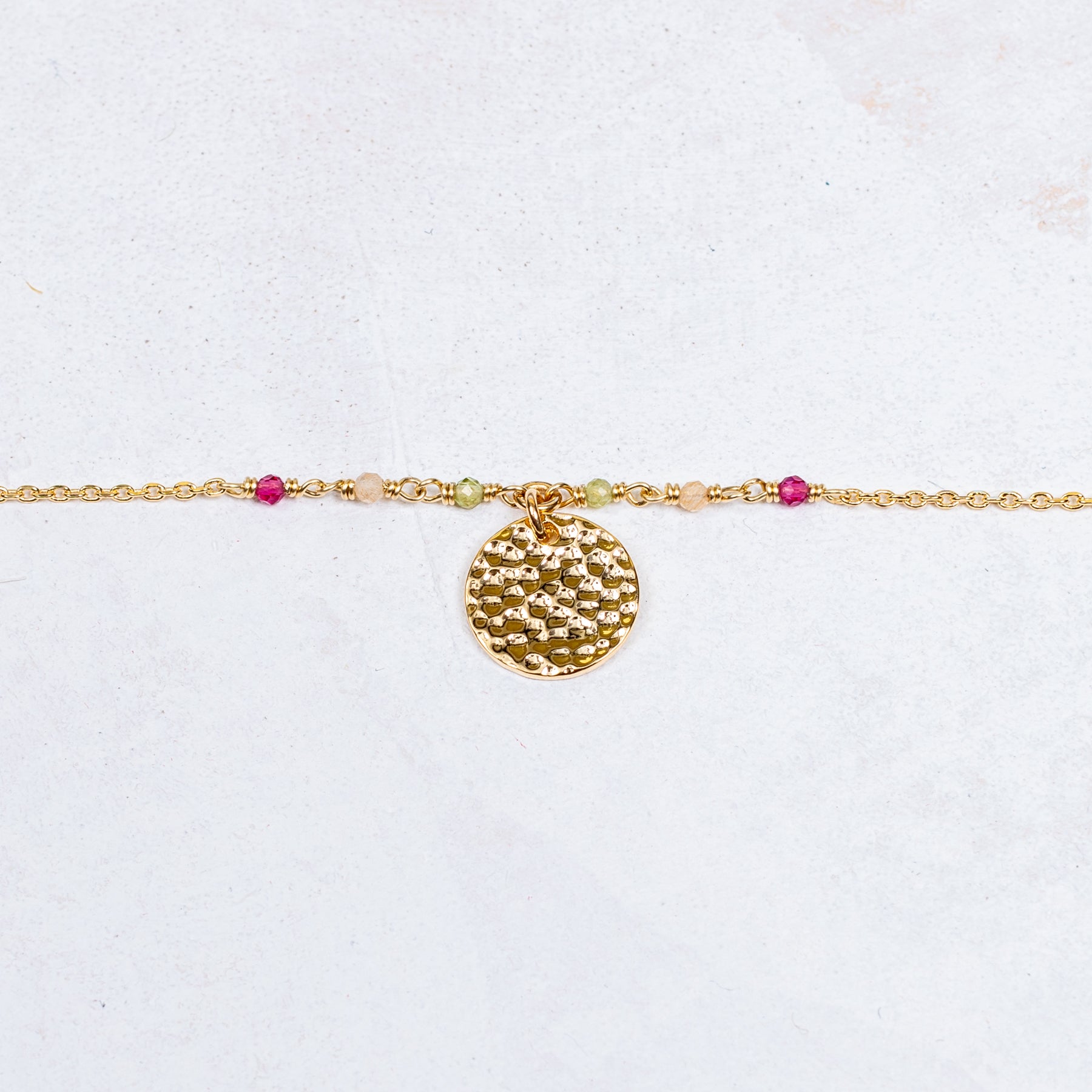 Bracelet Capucine – Hammered – Citrus – Customizable